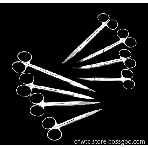 Medical Surgical Dental Stainless Steel Straight Scissors - 12.5cm